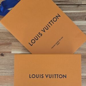 Louis Vuitton Orange Box, Bag, And Ribbon Set